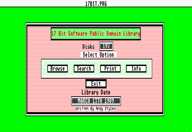 17 Bit Disk #6 atari screenshot